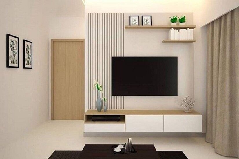 Тумба TV подвесная Сити-10 1400х300х300 (Сонома-Белый)